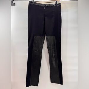 Women’s Vassalli Italy Genuine Leather Pants Black US 6